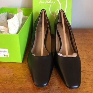 Sam Edelman “Rika” Black Leather Pump NIB Size 8
